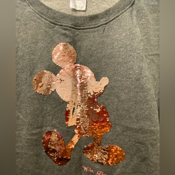 NWOT Disney Parks Mickey sequin pullover - Picture 3 of 4